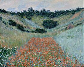 Claude Monet - Poppy Field in a Hollow near Giverny - Google Art Project