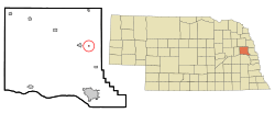 Location of Winslow, Nebraska