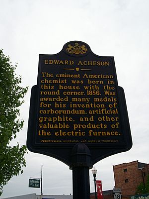 Edward Acheson birthplace marker