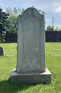 Grave of Richard Berry Harrison (1864–1935) at Lincoln Cemetery, Blue Island, IL 1