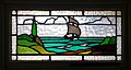 Nautical theme leadlight window.Cnr.Hay and Cheviot Streets, Ashburyjpg