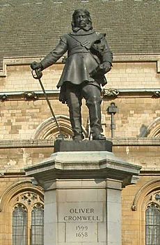 Oliver Cromwell - Statue - Palace of Westminster - London - 240404