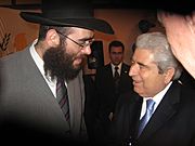 Rabbi Arie Zeev Raskin meets the President of Cyprus Mr. Dimitris Christofias