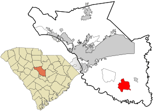 Location in Richland County and the state of South Carolina.