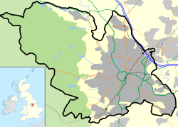 Location in Sheffield