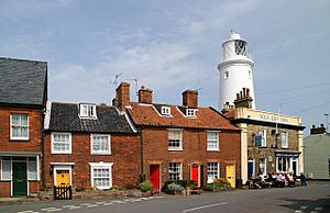 The Sole Bay Inn and Southwold lighthouse - geograph.org.uk - 1162939