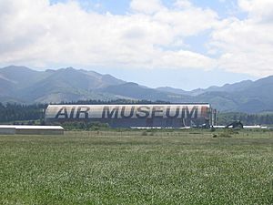 Tillamook Air Museum from distance
