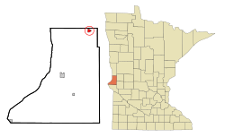 Location of Tintah, Minnesota
