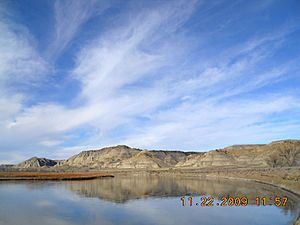 Upper Cow Island Landing, above the mouth of Cow Creek, in the Missouri Breaks, Montana