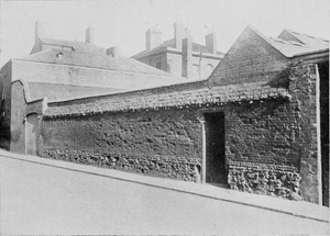 Wall of Grey Friars Priory, Leicester, 1920