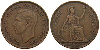1937 George VI penny