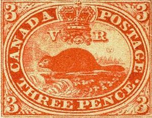 3 pence beaver stamp