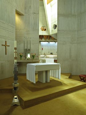 Blessed Sacrament Chapel, with Pashcal Candle Stand