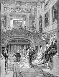 Buckingham Palace Grand Staircase The Graphic 1870
