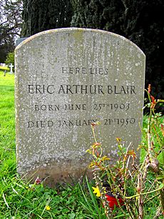 Grave of Eric Arthur Blair (George Orwell), All Saints, Sutton Courtenay - geograph.org.uk - 362277