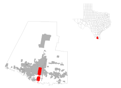 Location of Pharr, Texas