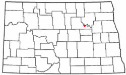 Location of Fort Totten, North Dakota