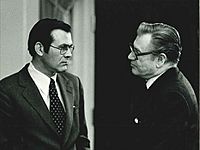 Secretary of Defense Donald Rumsfeld with Vice President Nelson Rockefeller