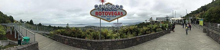 Skyline of Rotorua