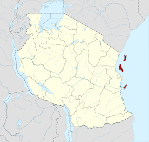 Zanzibar Archipelago location map