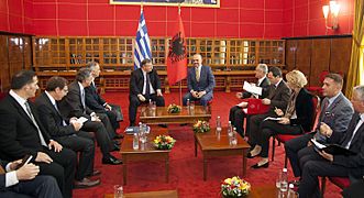 Επίσημη επίσκεψη Αντιπροέδρου της Κυβέρνησης και Υπουργού Εξωτερικών Ευ. Βενιζέλου στην Αλβανία (10305864923)