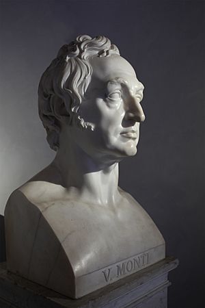 Abbondio Sangiorgio (1798-1879) Busto di Vincenzo Monti (1833) di trequarti