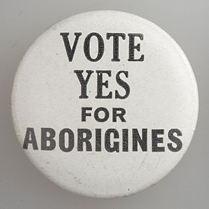 Badge vote yes for aborigines 1967