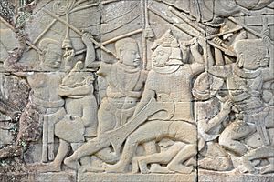 Bas-reliefs du Bayon (Angkor) (6912550571)