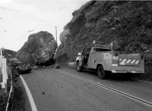 Big Sur landslide Feb 1994