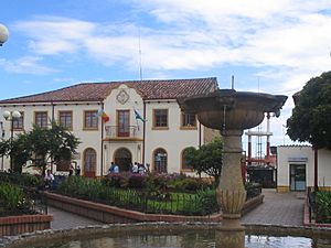 Central square of Cogua
