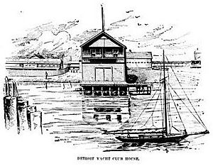 Detroit Yacht Club House c 1894