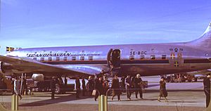 Douglas DC 6 , SAS , SE-BDC , Kodachrome by Chalmers Butterfield