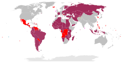 Electoral systems for heads of state map direct