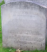 Grave of Thomas Rosewell, Bunhill Fields