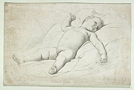 Gustave Boulanger, Daniel Garnier sleeping, c. 1862, Musée du Louvre département des Arts graphiques