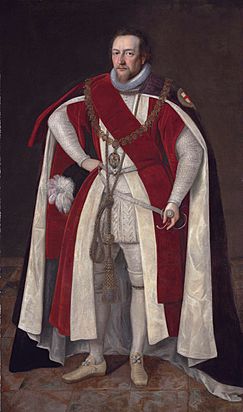 Henry Brooke, 11th Baron Cobham, by circle of Paul van Somer