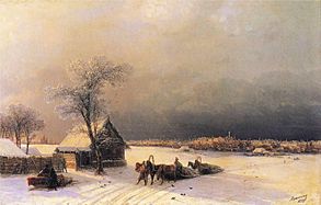 Ivan Constantinovich Aivazovsky - Moscow in Winter from the Sparrow Hills
