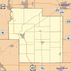 Lockport, Indiana is located in Carroll County, Indiana