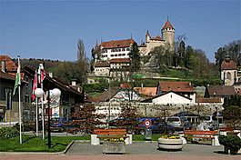 Lucens village