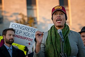 Mayor Muriel Bowser, Hands Off DC Rally (32055042814)