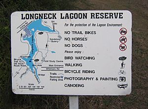 Scheyville national park longneck lagoon sign