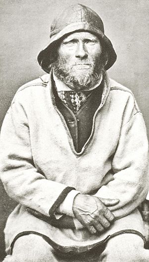 Sjøsamisk Mann Finnmark Norge Ivar Samuelsen 1884 av Bonaparte
