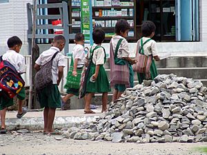 Students, Hakha, Chin State, Myanmar