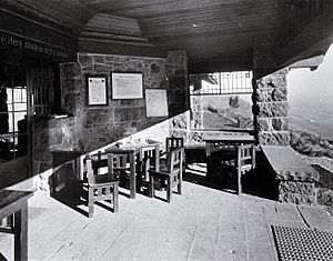 Verandah of the Sign of the Kiwi, 1925