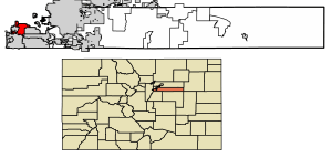 Location of the City of Englewood in Arapahoe County, Colorado.