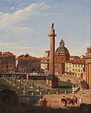 Charles Lock Eastlake - A View of Trajan's Forum, Rome - Google Art Project