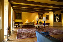 Eltham Palace - interior, view of drawing room