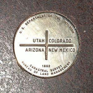 Four Corners Monument Marker 2012