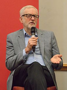 Jeremy Corbyn, 2019 Labour South West Regional Conference, seated