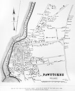 Map of Pawtucket, Mass July 1848